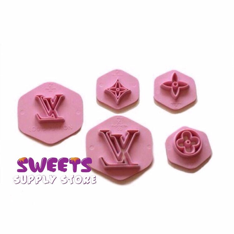 5PC Louis Vuitton Cutter and Embosser Stamp Set – Skysies Cakes