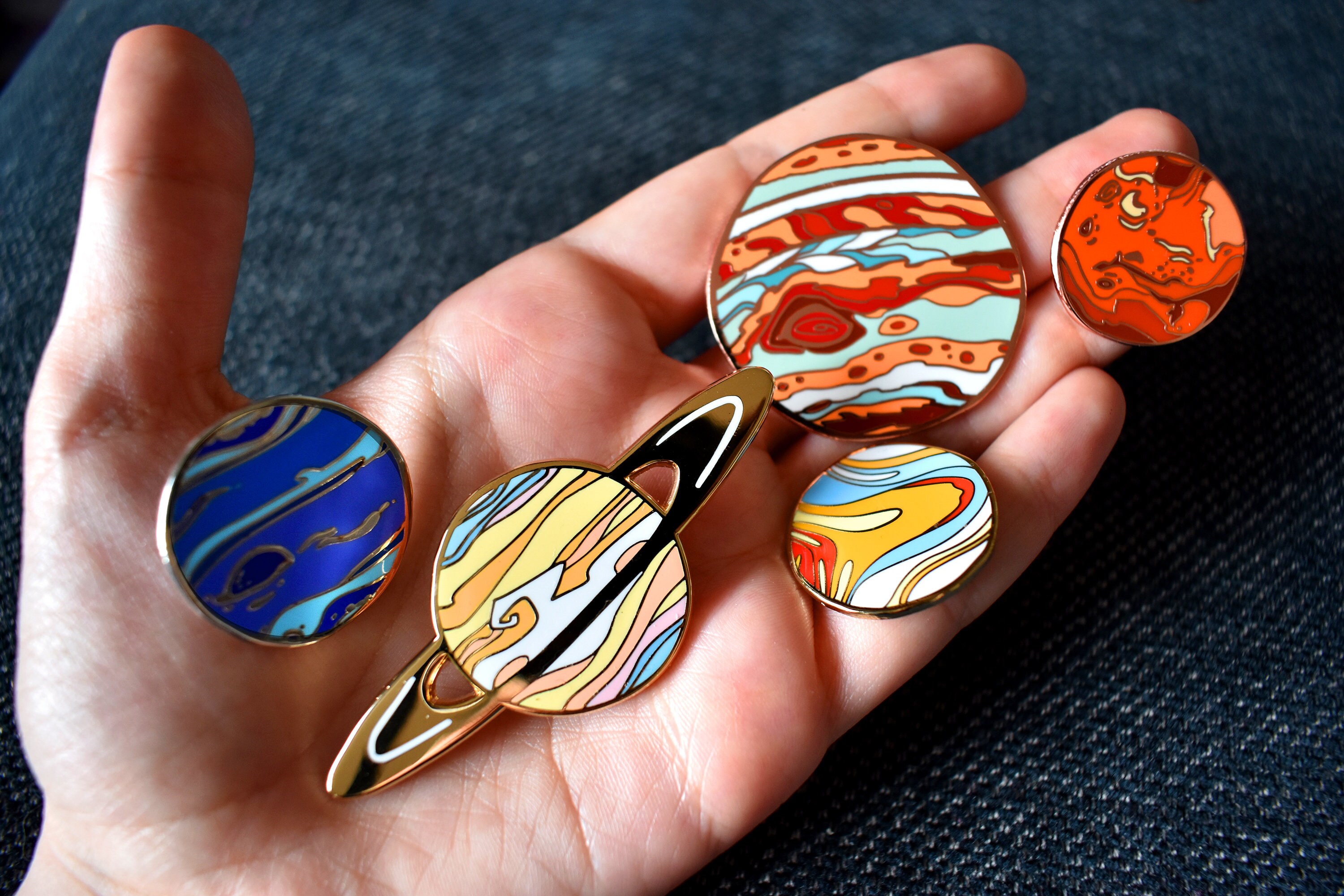 Universe Collection Hard Enamel Pins Etsy