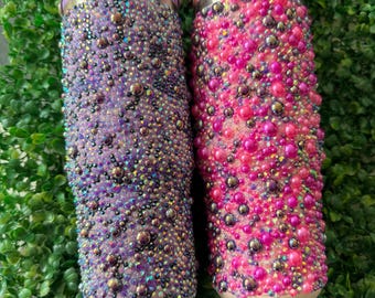 Copa Stanley de piedras preciosas y diamantes de imitación de perla