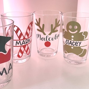 Etichette in vinile personalizzate per bicchieri/tazze di Natale