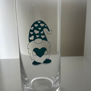 Personalised Love Gnomes/Gonks Vinyl Labels add them to your own Glasses/ Boxes/ Perfect for Valentines day
