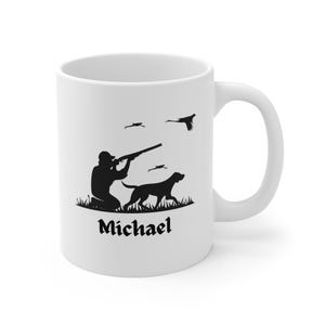 Duck Hunting Mug with Name  Perfect Gift for Duck Hunters and Hunting Lovers Outdoor Enthusiast Present, Custom Duck Hunting Mug with Name