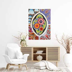 Christian Stoll Tapestry: 1920s Abstract Art Wall Decor (26x36)
