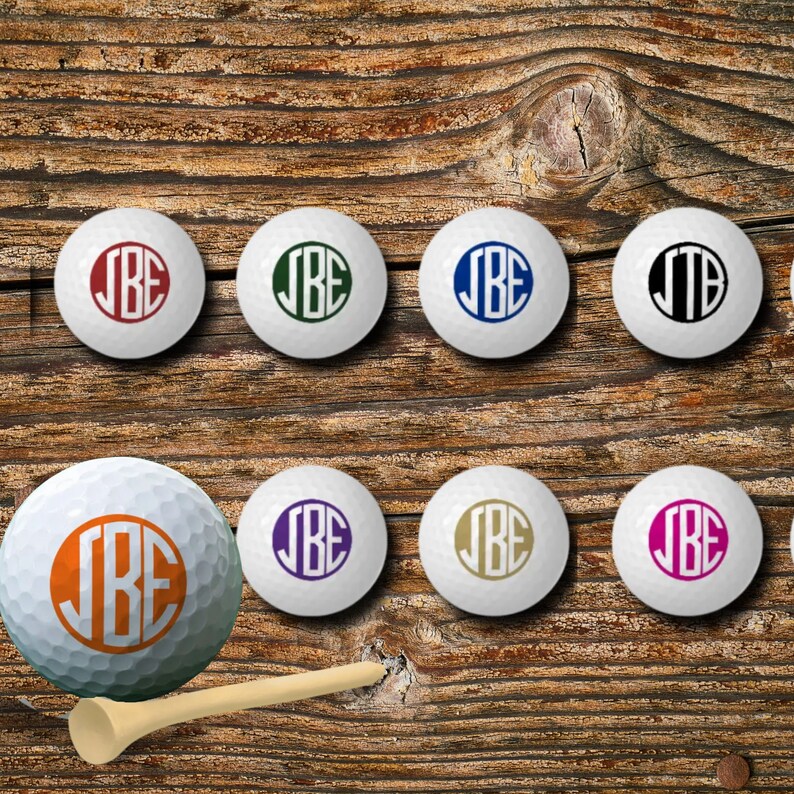 Custom Golf Balls Personalized Date Vintage Golf Ball, Photo, or Monogram Gifts for Golfer 70th Birthday image 7