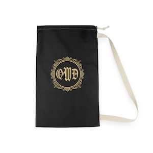 Travel Laundry Hamper with Custom Gold Monogram Laundry Bag for College Monogrammed Laundry Bag Personalized Graduation Gift Dorm Essentials