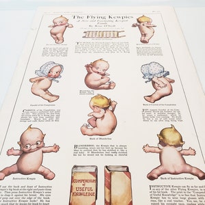 Angel Kewpie Rose O&#39;Neill - 1913 Womans Home Companion Magazine Page Original - not a reproduction