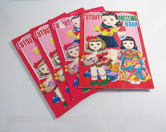 Japan Paper Doll 1960s - Cutout Dressing Book - Kawaii Cut-Out Doll - Japanese Paper Doll - 4 disponibles