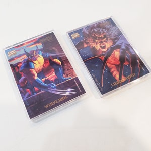 マーベル マスターピース 1994 パワー ブラスト カード ウルヴァリン & セイバートゥース - スリーブ入り新品 - 両方付属