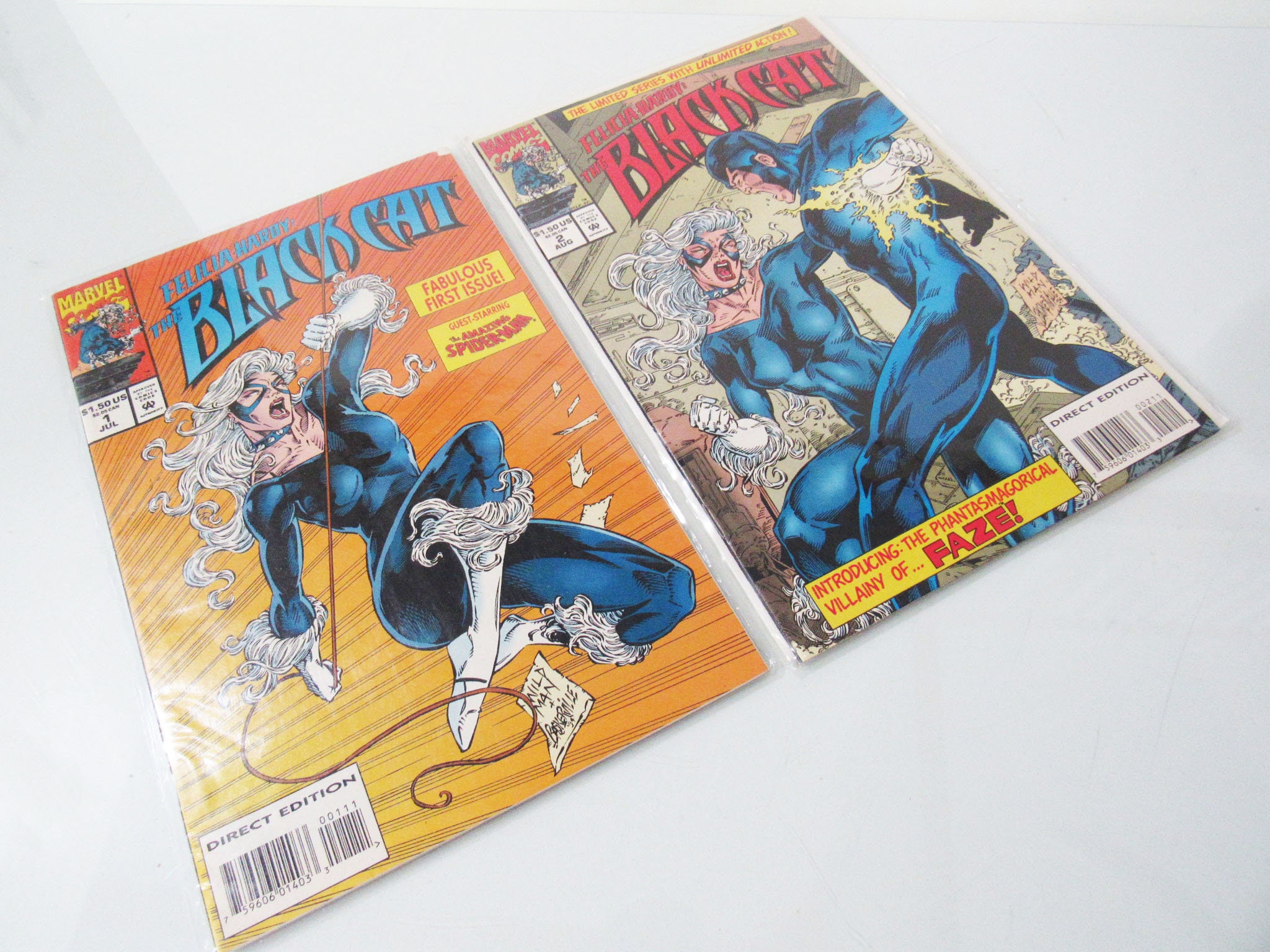 Black Cat 1 & 2 - 1994 Series 1 - Marvel Comics - Etsy