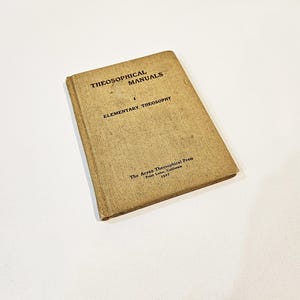 Elementary Theosophy - Theosophical Manuals I 1907 Theosophical Press - Hardcover - RARE [Good+]