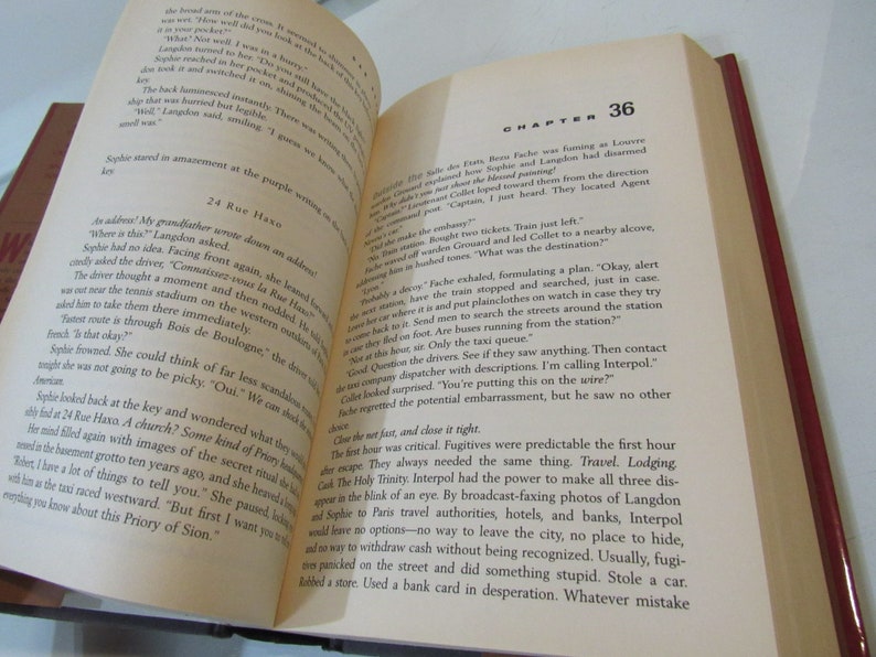 The Da Vinci Code First Edition Book Club Dan Brown Hardcover w/ Dust Jacket Near Fine image 5