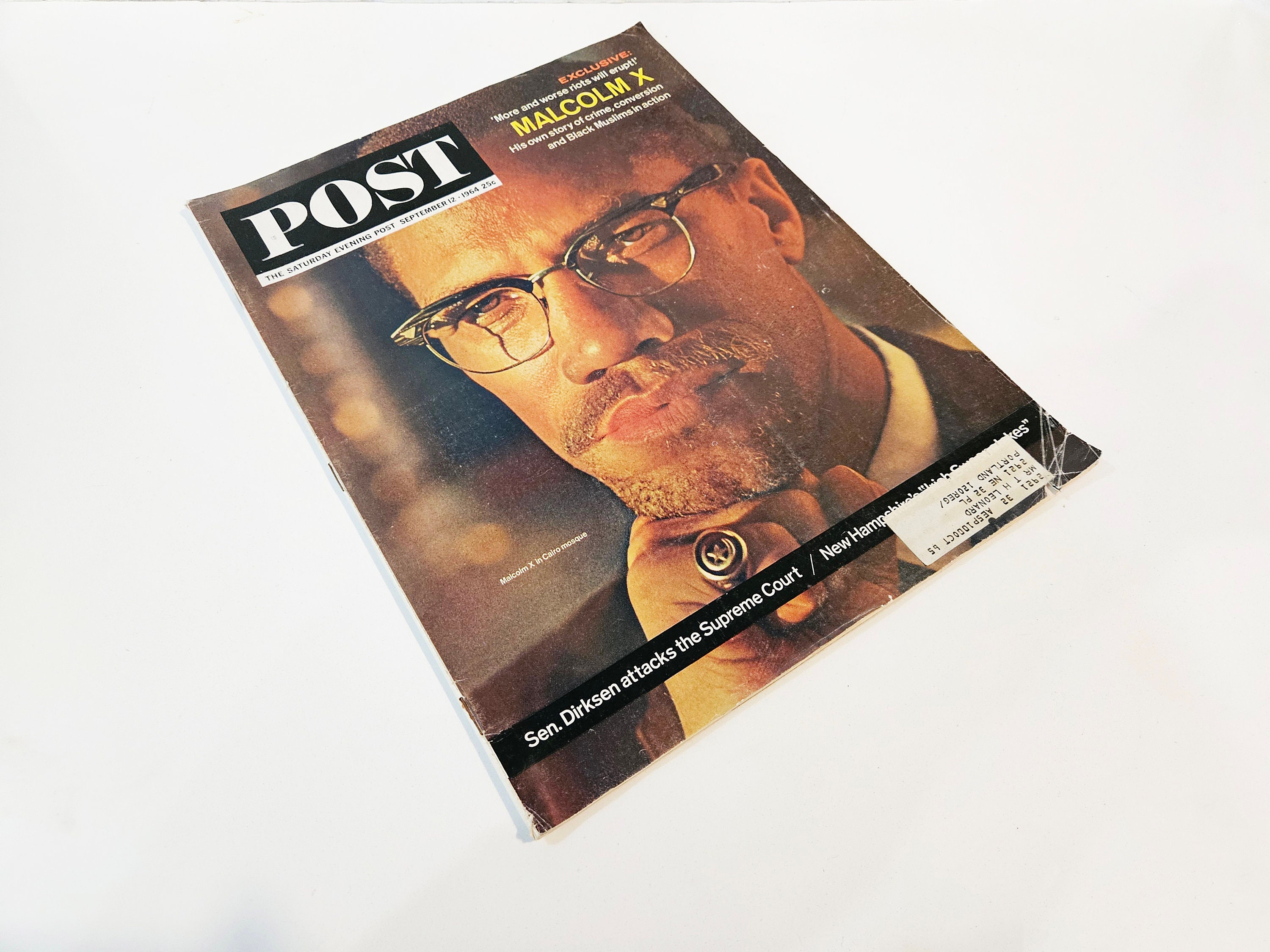 雑誌 POST Malcolm X 1964年 Saturday Evening Post Malcolm X - September 12 1964