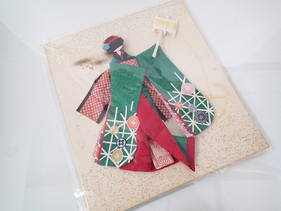 Japan Origami Geisha Paper Doll Japanese Doll Flying Kite Etsy