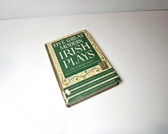 Five Great Modern Irish Plays Modern Library 1941 Synge O'Casey Gregory - Hardcover w/ Dust Jacket
