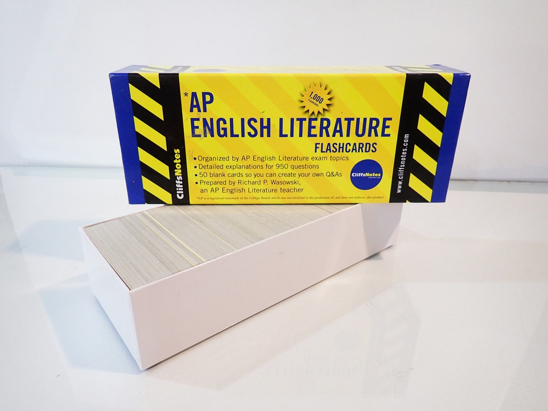 AP English Literature Flashcards Cliffsnotes 1000 Etsy