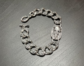 Vintage Final Fantasy VIII Griever metal chain bracelet FF8 Squall Leonhart