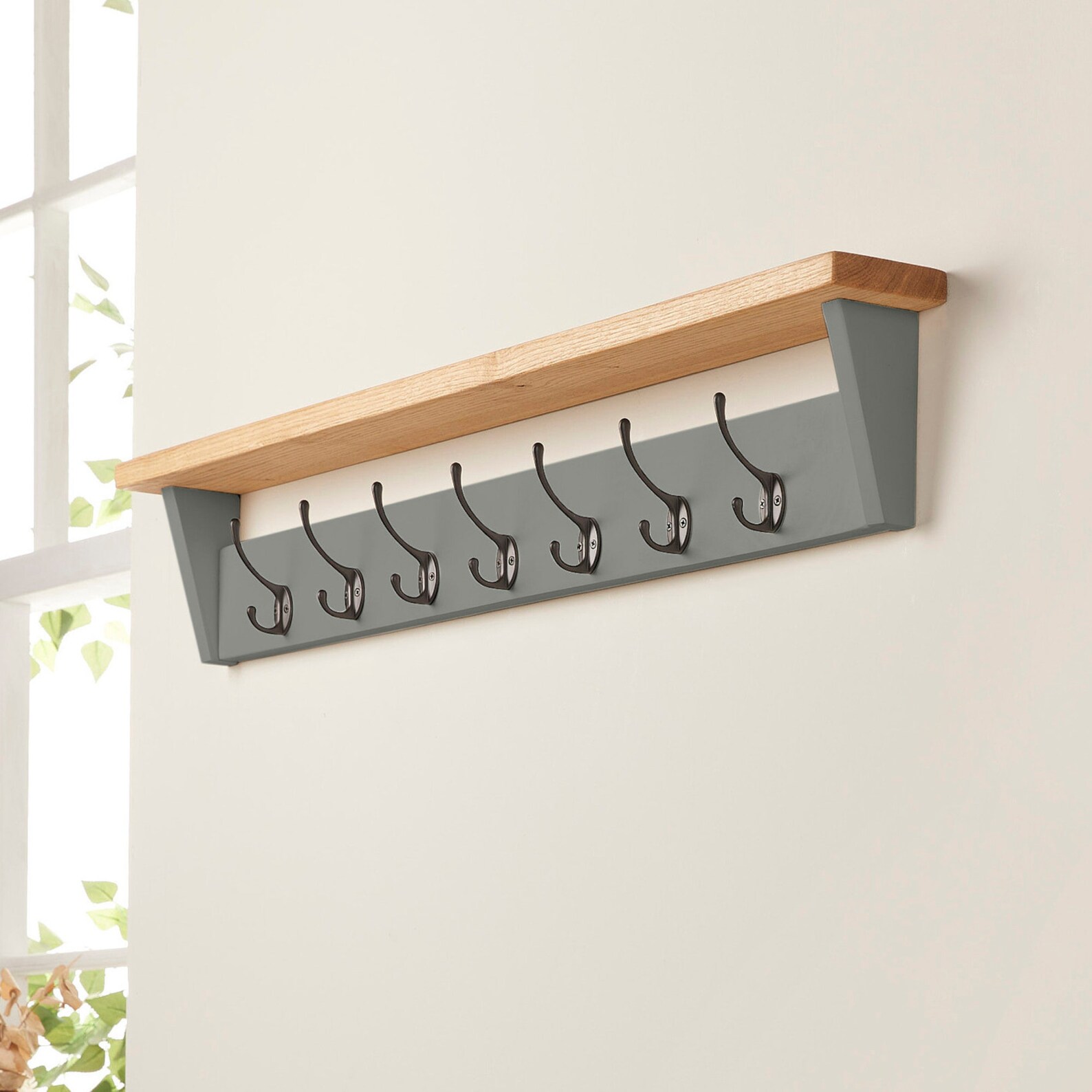 Grey Coat Rack Grey Coat Storage With Shelf for Entryway Etsy