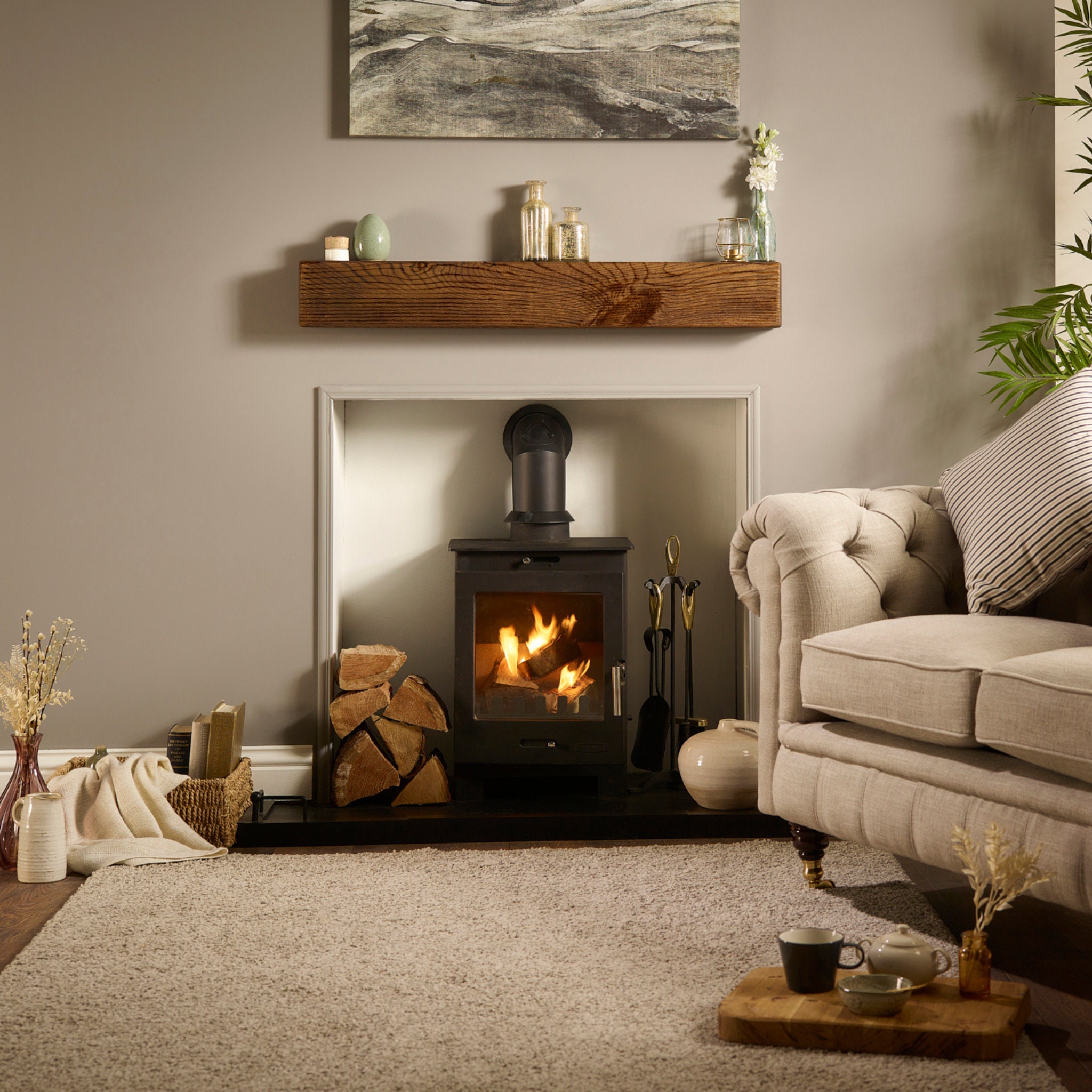 Heritage Oak Mantel Shelf 4 X6 Fire Place Beam Made From - Etsy