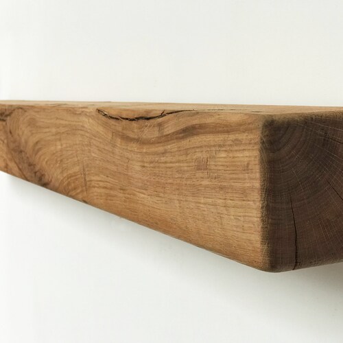 Floating Mantel Shelf Made From Chunky Solid Oak With a Choice Etsy