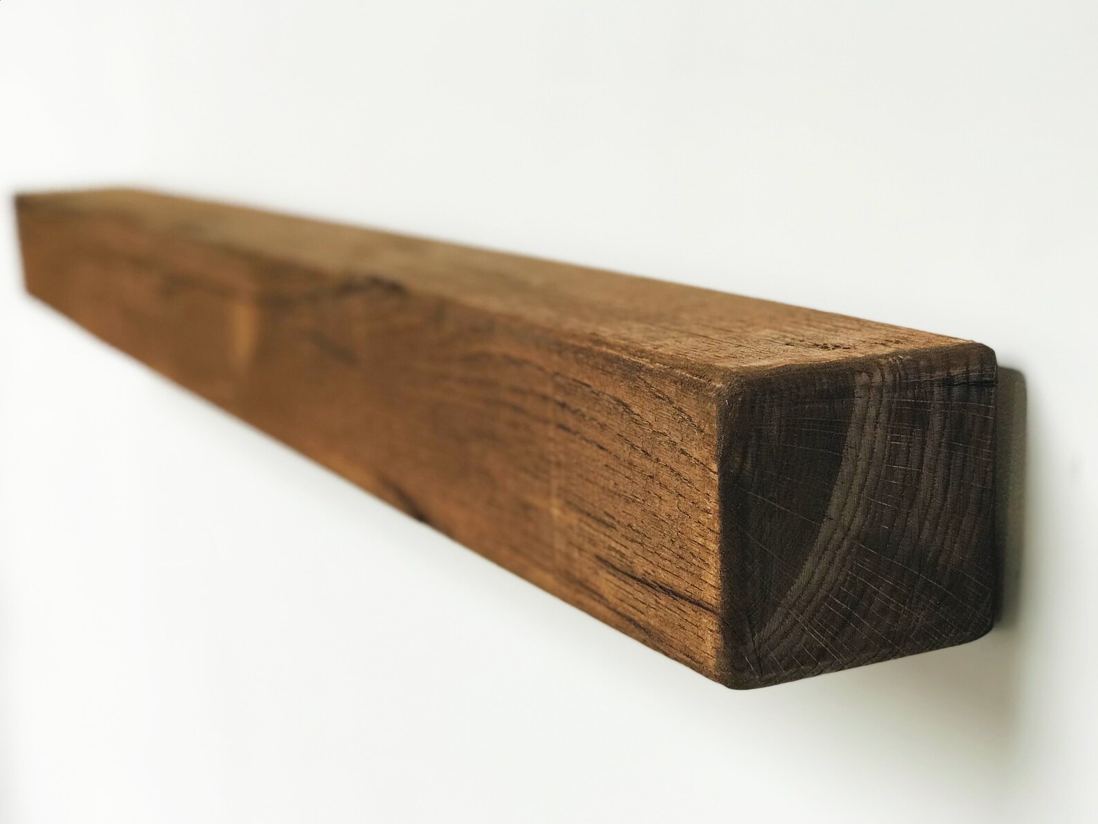 Rustic Floating Shelf for Fireplace Made From Solid French Oak Etsy