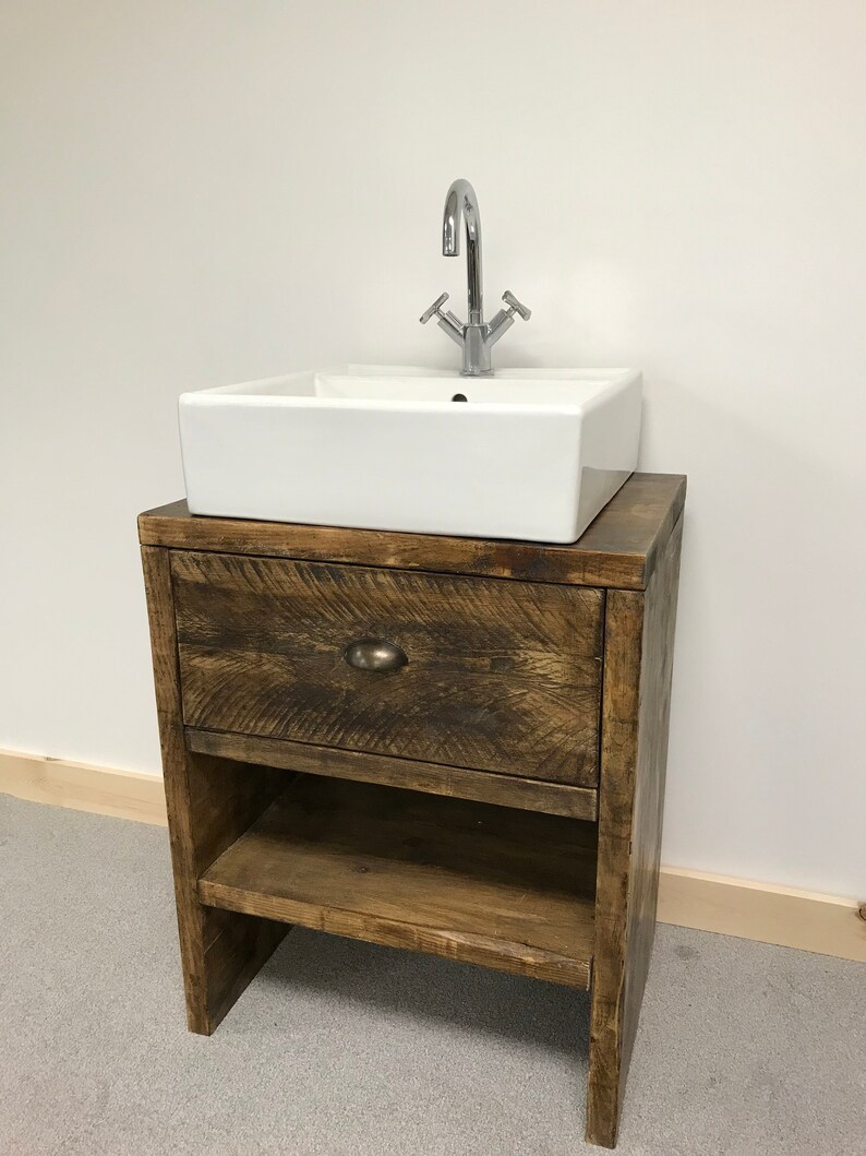 Hand-Crafted Wooden Bathroom Wash Stand Rustic Bathroom | Etsy