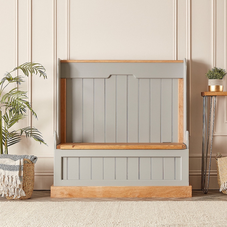 Monks Bench With Storage Shoe Storage With Bench Hallway Etsy UK