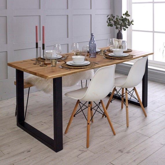 Solid Oak Dining Table With Live Edge Handcrafted Wooden Uk Solid Oak Dining Table With Live Edge, Handcrafted Wood Dining Tables