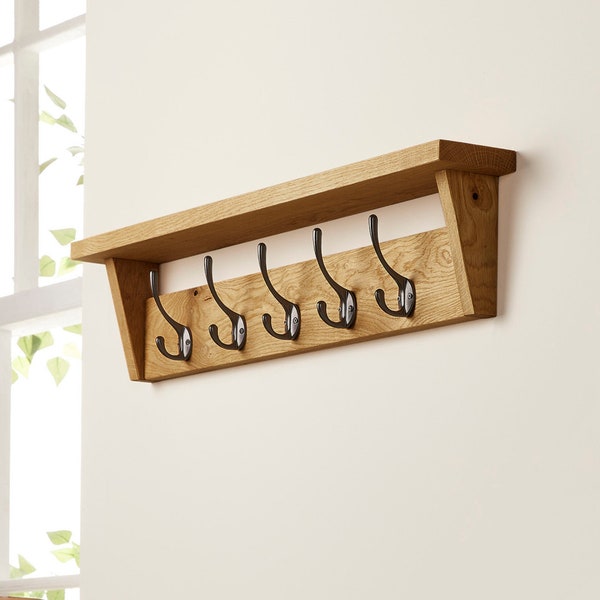 Coat Hooks With Shelf Etsy UK