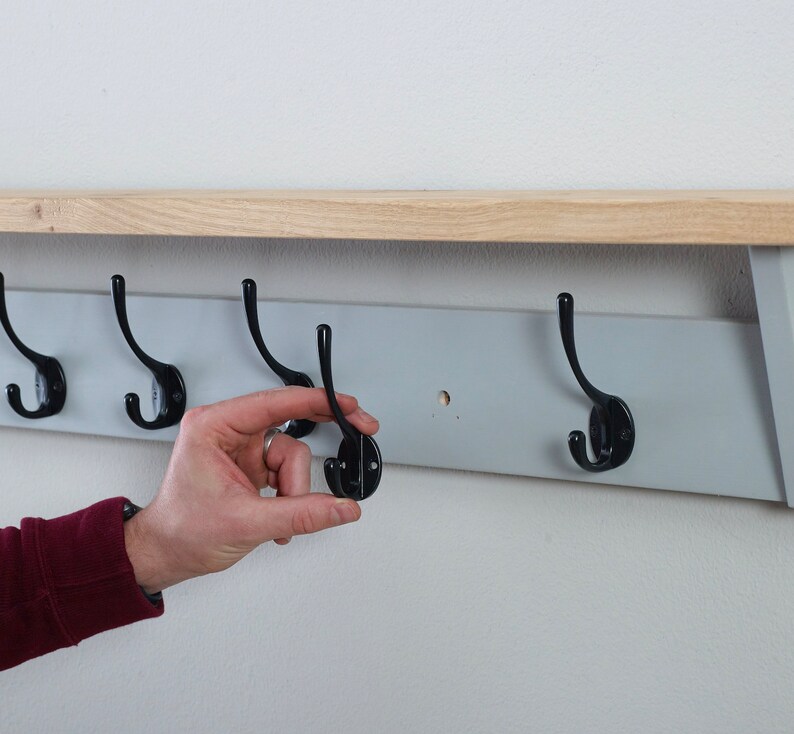 Light Grey Coat Rack Farrow and Ball Grey Coat Storage with Etsy