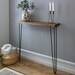 Entryway Table with Steel Hairpin Legs- Rustic Console Table for Hallway