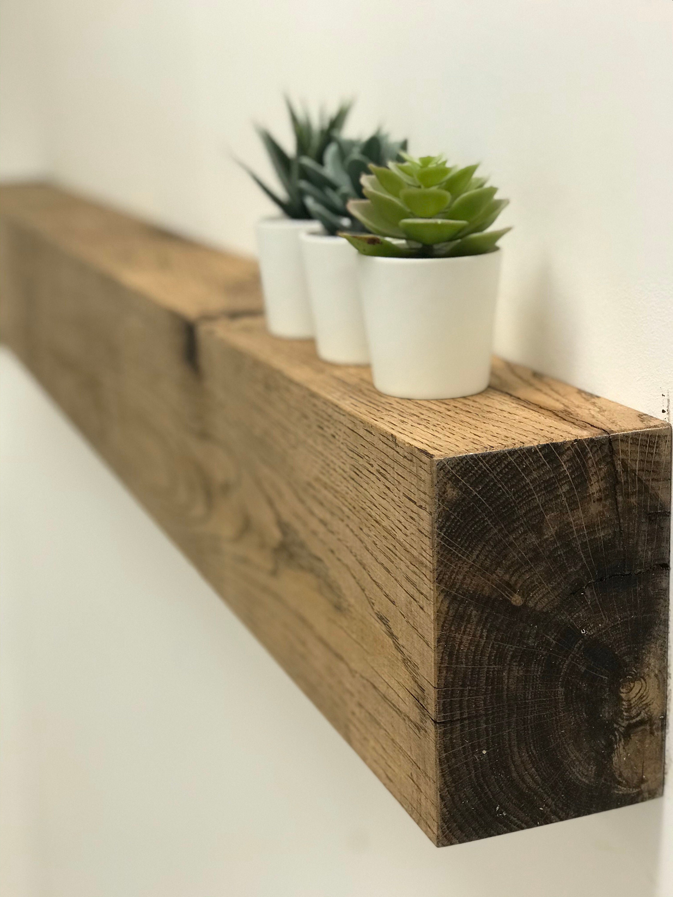Chunky Oak Mantle Shelf Large Fire Place Beam Made From Oak Etsy UK