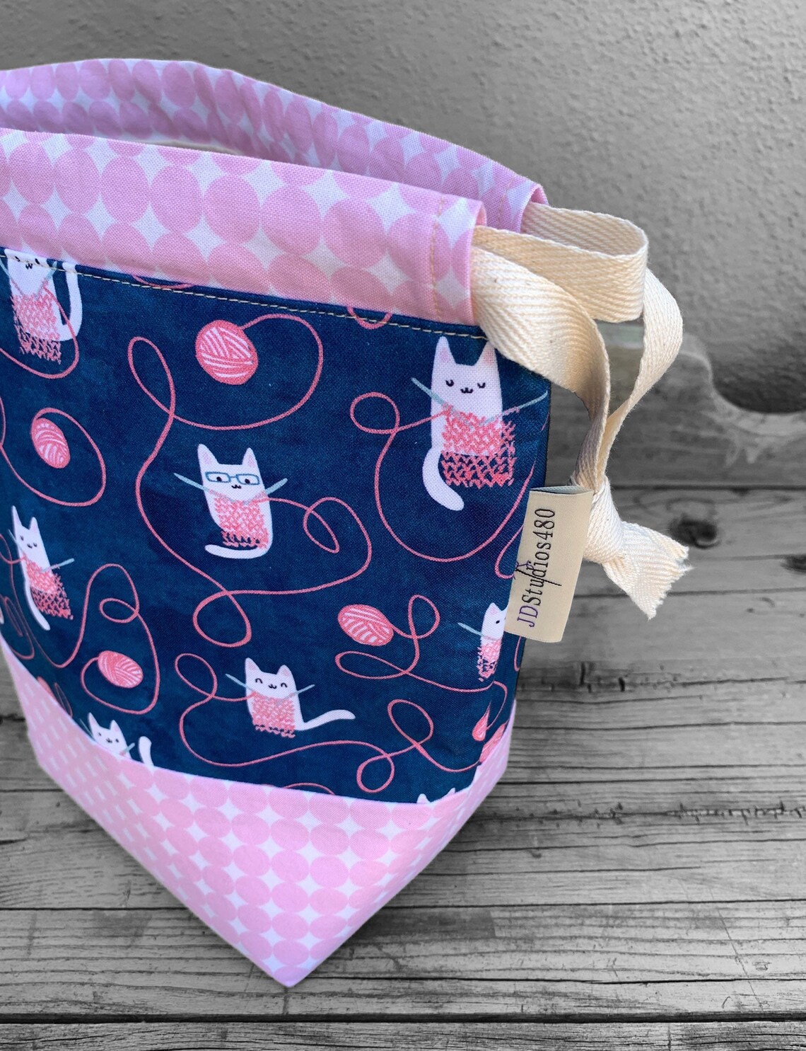 Large Knitting Project Bag large Knitting Bag Craft Project Etsy