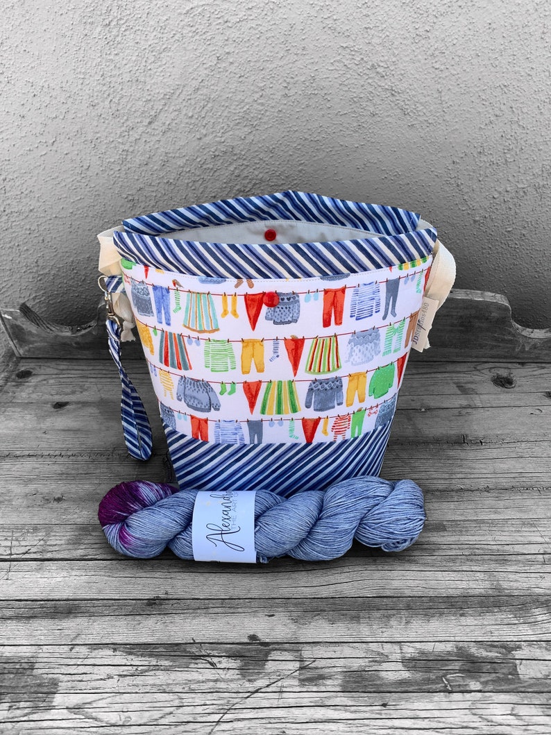 Knitting Project Bag large Knitting Bag Craft Project Bag Etsy