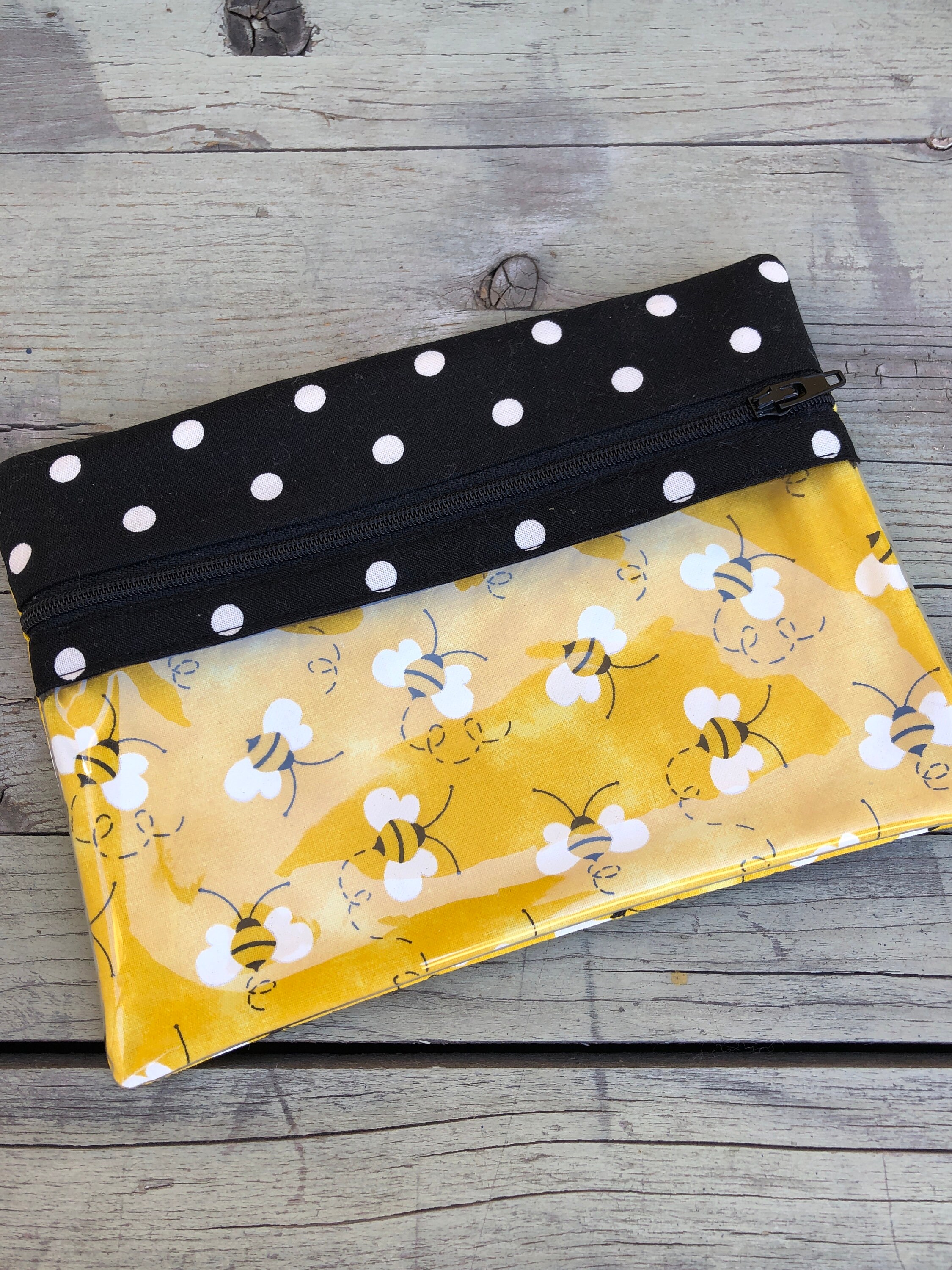 Knitting Notions Pouch Clear Notions Case Clear Zippered Etsy