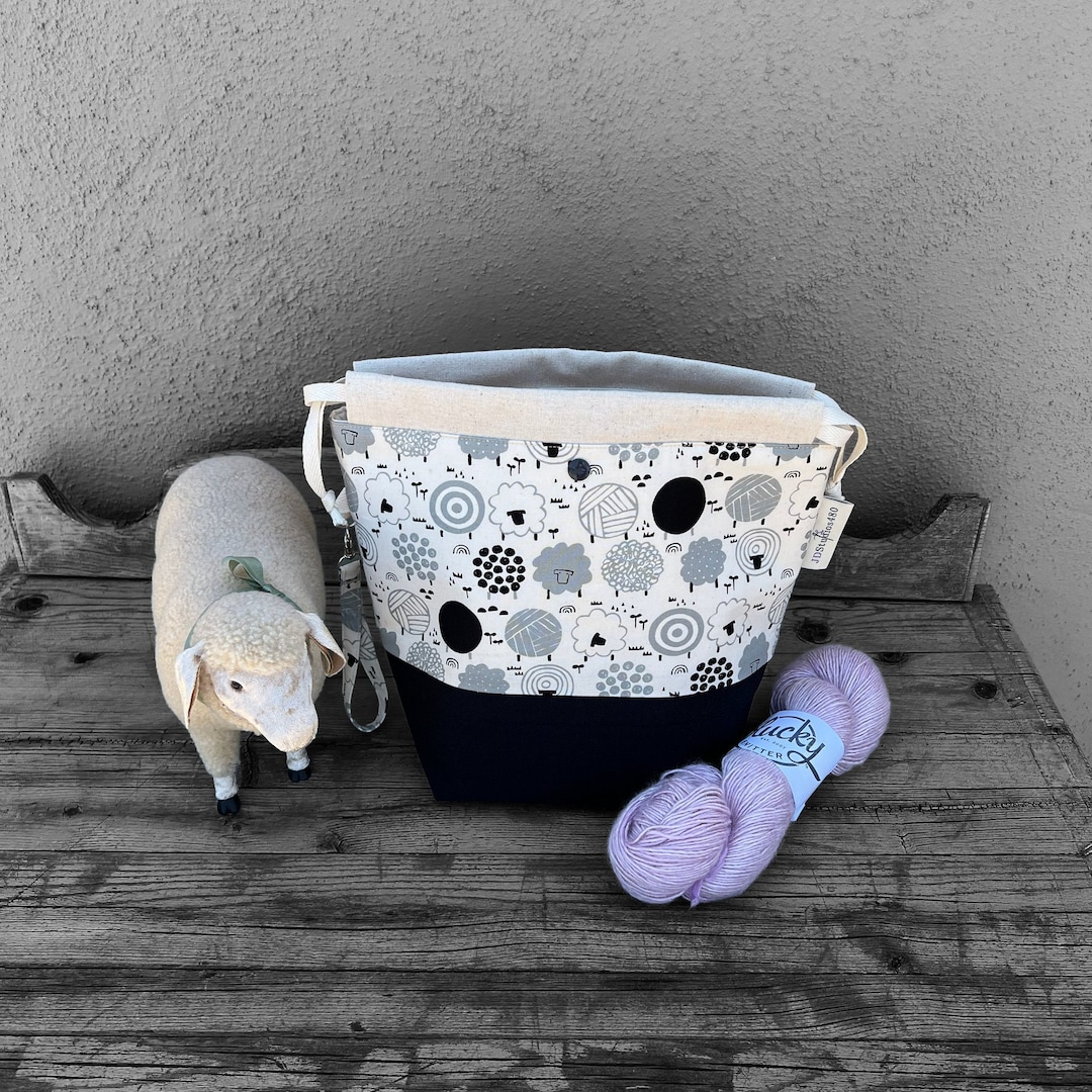 Large Knitting Project Bag large Knitting Bag Craft Project Bag