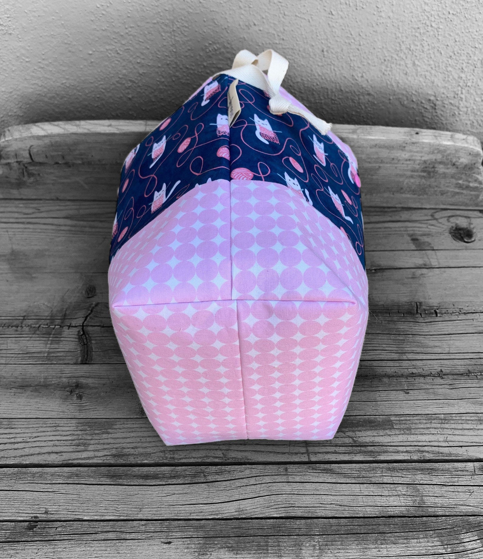 Large Knitting Project Bag large Knitting Bag Craft Project Etsy