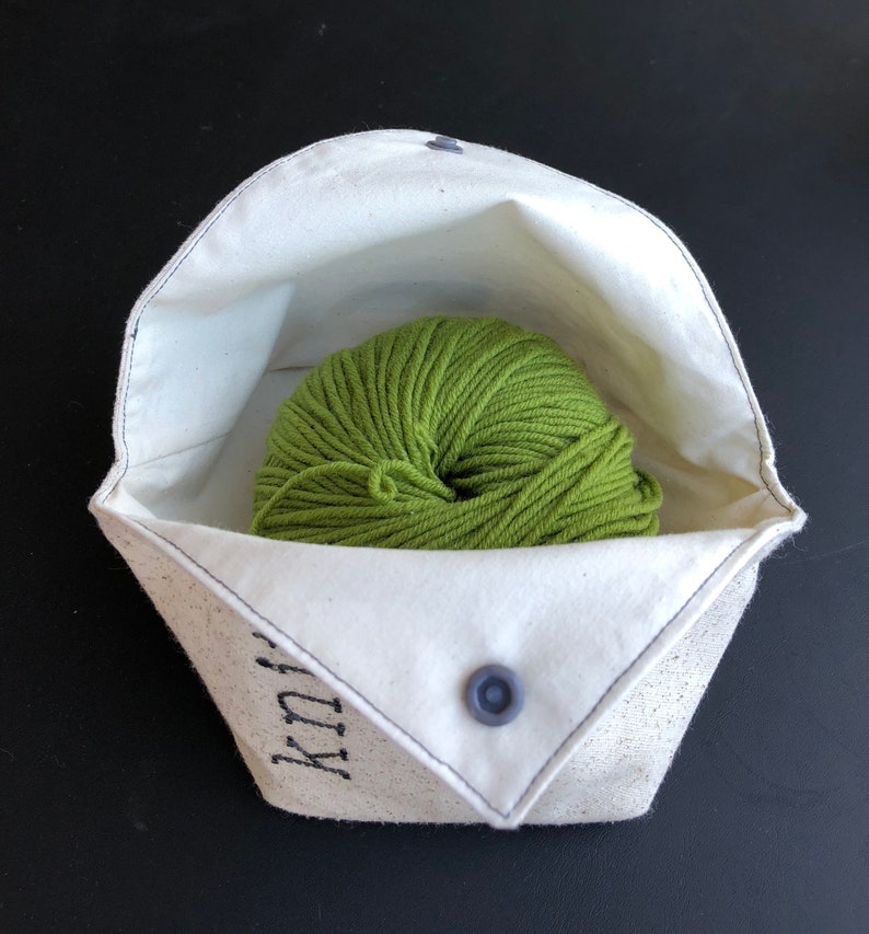 Yarn Cake Bag Personalized Yarn Holder Yarn Keeper Bento Etsy