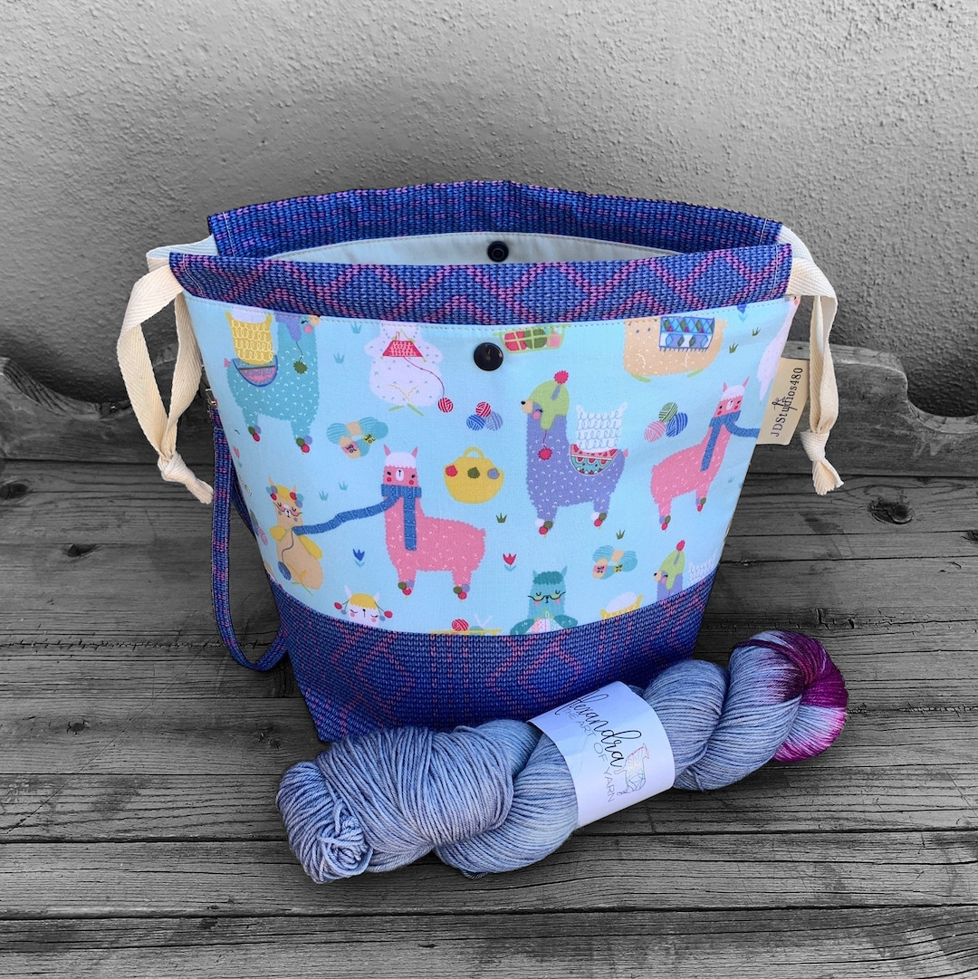 Large Knitting Project Bag large Knitting Bag Craft Project Bag