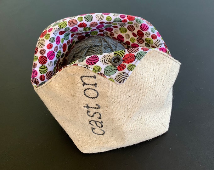 Yarn Cake Bag Personalized Yarn Holder Yarn Keeper Bento Etsy