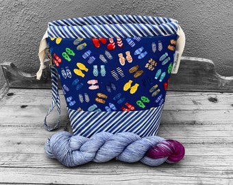 Sac de projet de tricot - Grand sac de tricot - Sac de projet d’artisanat - Sac de tricot - Cadeau de tricot - Mitaines Smitten