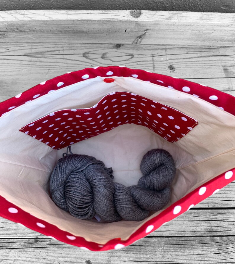 Knitting Project Bag large Knitting Bag Craft Project Bag Etsy