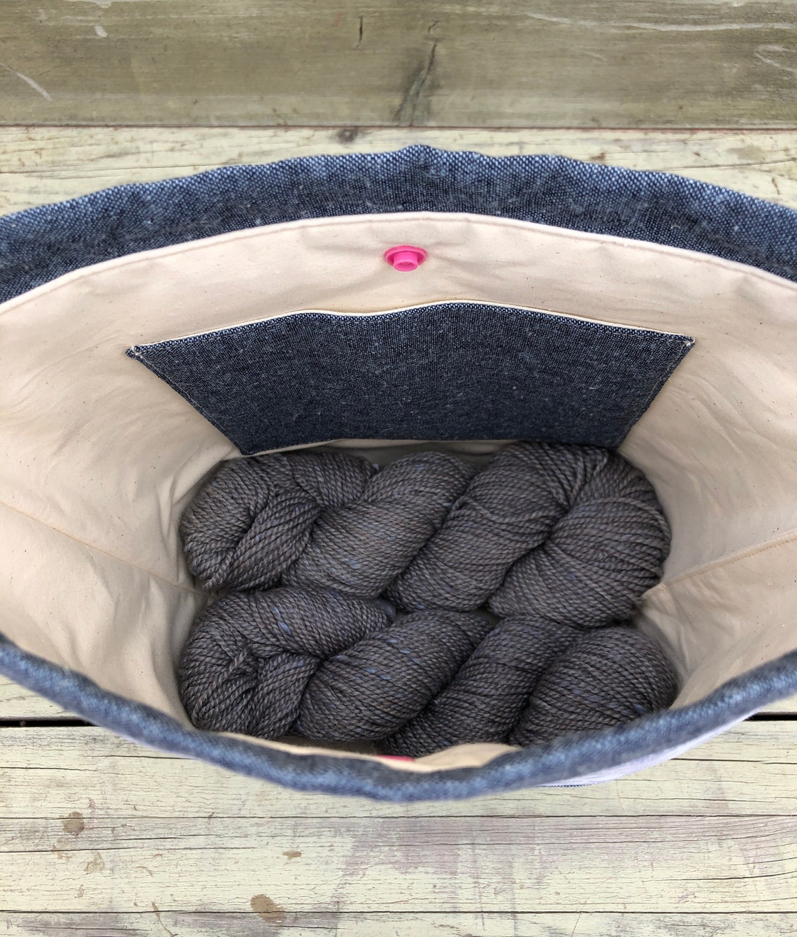 Large Knitting Project Bag large Knitting Bag Craft Project Etsy