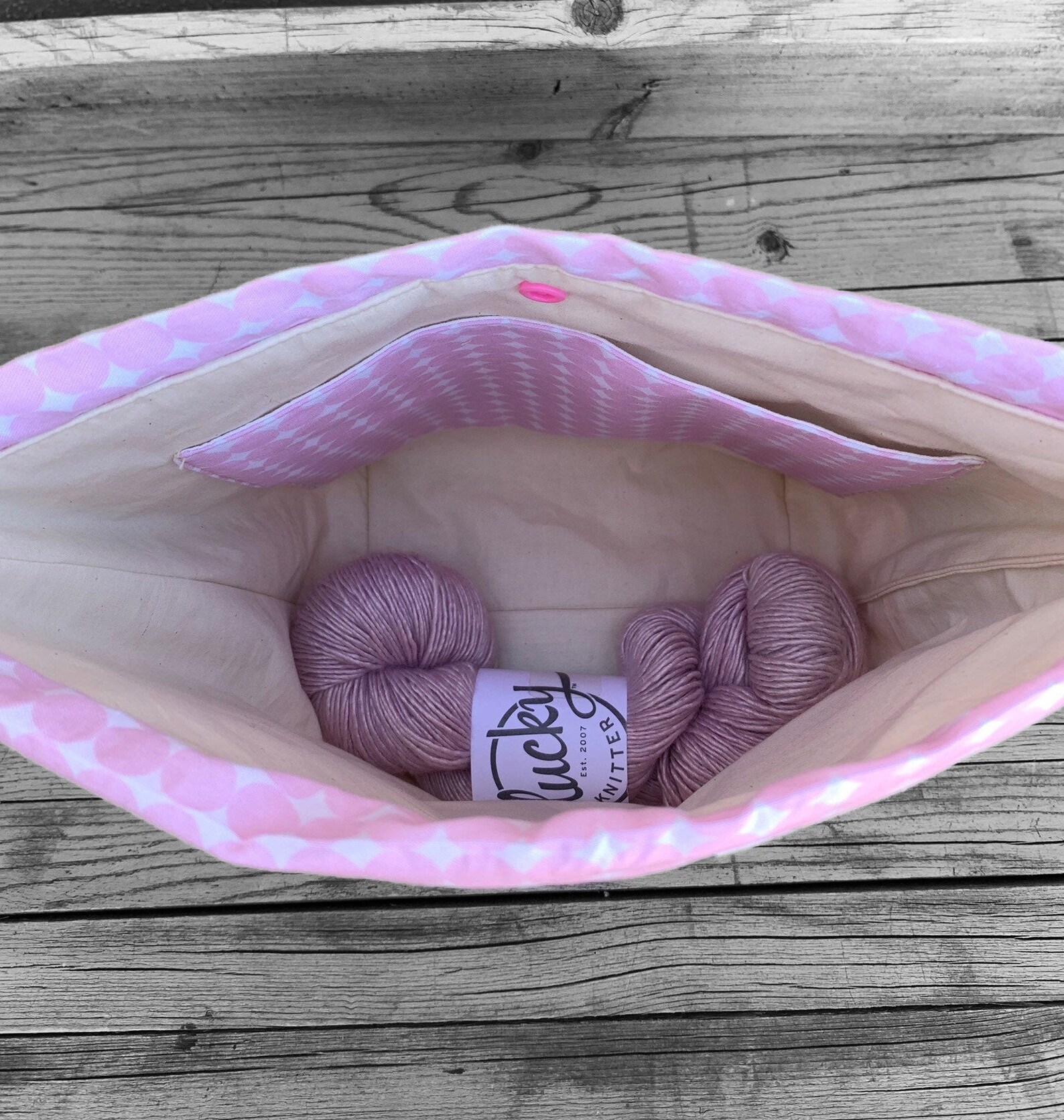 Large Knitting Project Bag large Knitting Bag Craft Project Etsy