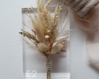 Boutonniere - "E2" Wedding - Wedding Accessories - Boutonniere - Pin Groom - Lapel Flower