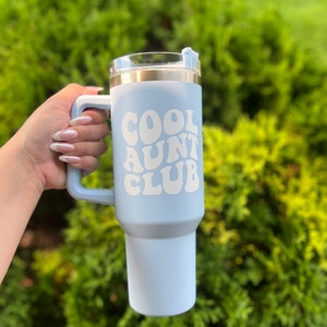 Groovy Cool Aunt Club 40oz Tumbler - Auntie Life Cup - Cool Aunt Club Cup - Favorite Aunt Cup - Aunt Gift - Auntie Cup - cool Tia tumbler