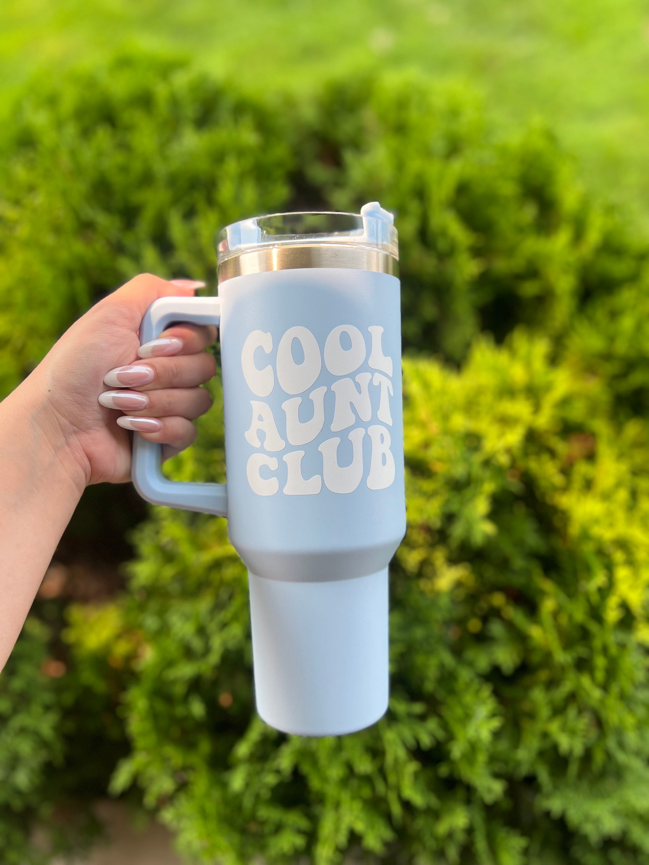 Large 40oz Tumbler with Handle - Groovy Girl Gifts