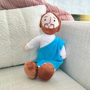Jesus Plushie - My Friend Jesus Stuffed Doll - Easter gift - Easter basket filler - first communion gift - baptism gift Jesus birthday gift