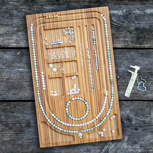 Wooden Malaboard / Beading Board for Necklaces Yoga Malas Etsy