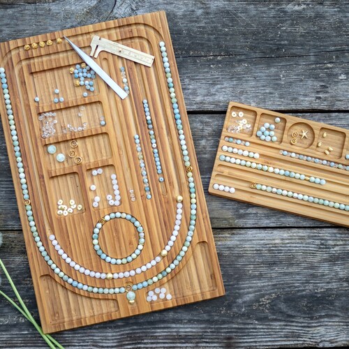 Wooden Mala Bead Design Board and Wooden Bracelet Bead Board Etsy