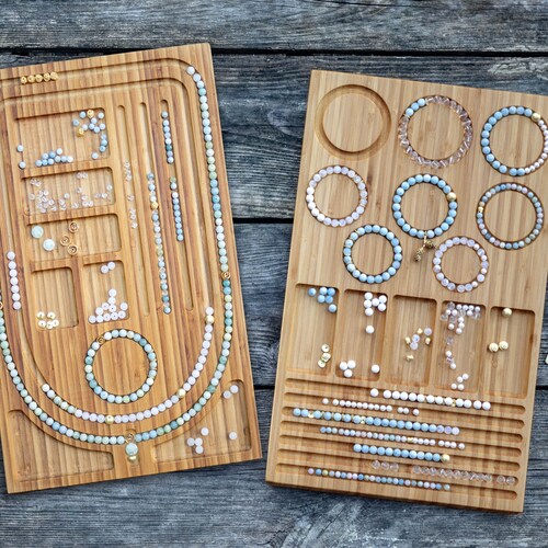 Wooden Mala Bead Design Board and Wooden Bracelet Bead Board Etsy